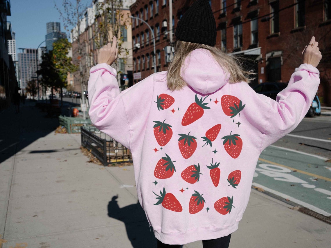 Strawberry Shirt, Graphic Tee, Strawberry Sweatshirt, Foodie Clothing Gift