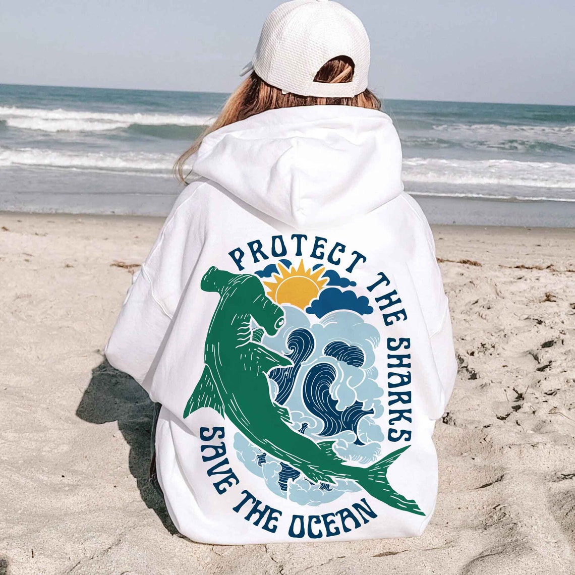 Protect The Sharks shirt, Shark Hoodie, Shark Sweatshirt, Vsco Hoodie, Surfing Hoodie, Respect The Locals Hoodie, Shark Lover Gift