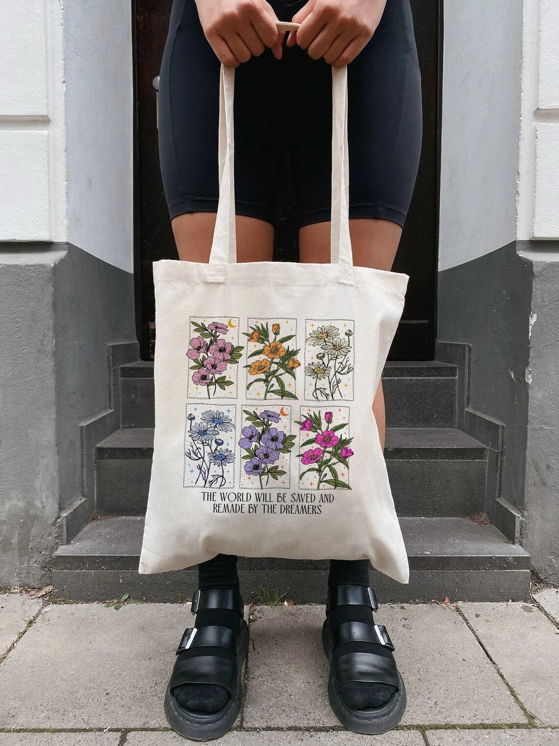 Throne of Glass Tote Bag, the World Will Be Saved and Remade by the Dreamers Tote Bag, Sarah J Maas Tote Bag, Aelin Quote Tote Bag, SJM Bag