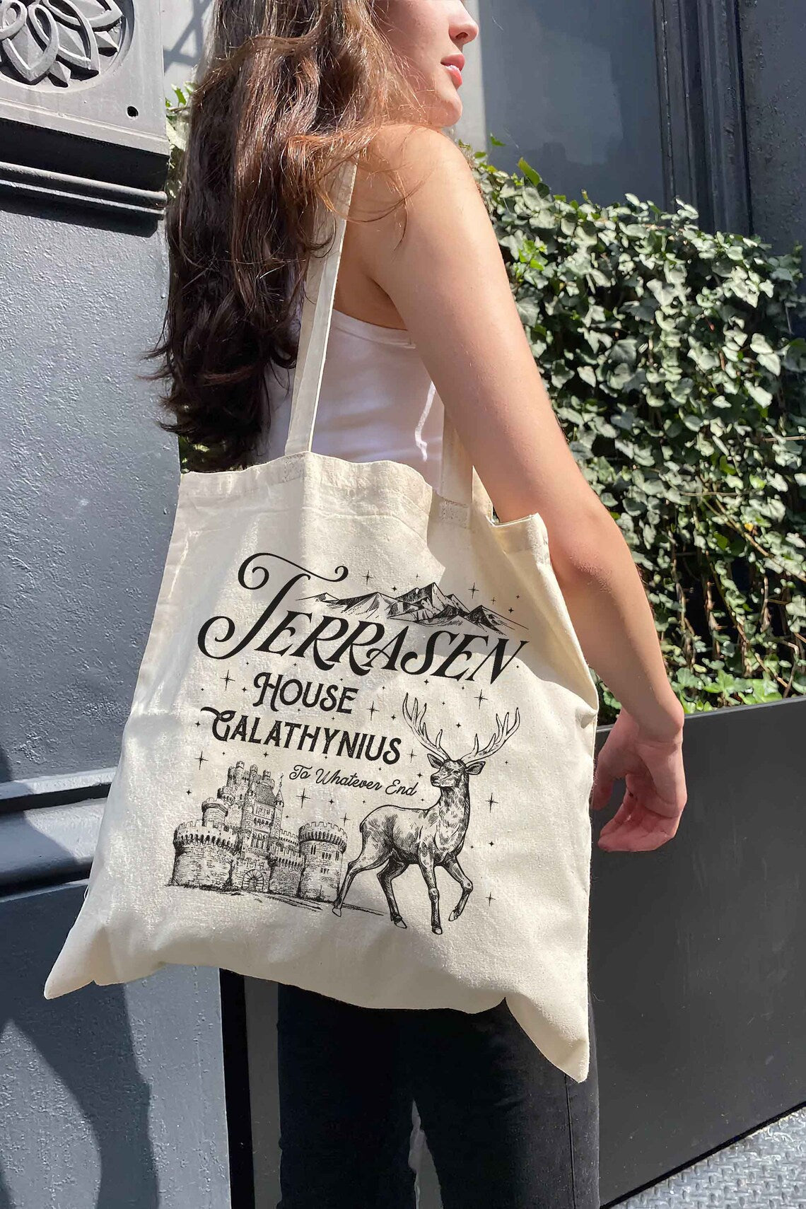 Terrasen Tote Bag,aelin Galathynius Bag, Rowan Whitethorn, Dorian Thirteen Manon Blackbeak Licensed SJM Merch ACOTAR TOG, Throne of Glass