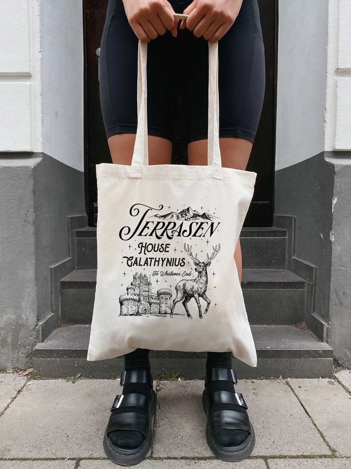 Terrasen Tote Bag,aelin Galathynius Bag, Rowan Whitethorn, Dorian Thirteen Manon Blackbeak Licensed SJM Merch ACOTAR TOG, Throne of Glass