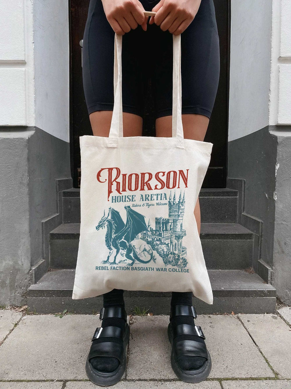 Iron Flame Tote Bag, Riorson House, Xaden Riorson House Tote Bag, Violet Sorrengail Silver One, Dragon Rider Tote Bag, Basgiath War College