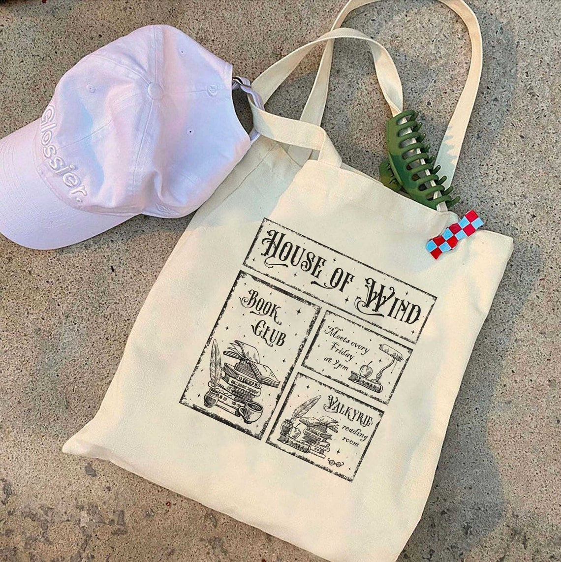 House of Wind Library Velaris ACOTAR, Licensed Tote Bag, Night Court, Sarah J Maas, Throne of Glass, Crescent City, ACOSF