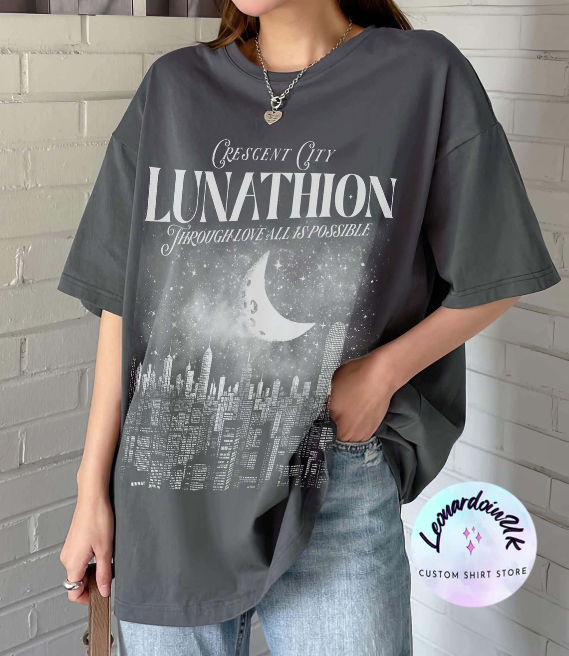 Lunathion Crescent City Shirt, Bookish Sweatshirt Sarah J Maas Official Licensed Merch
