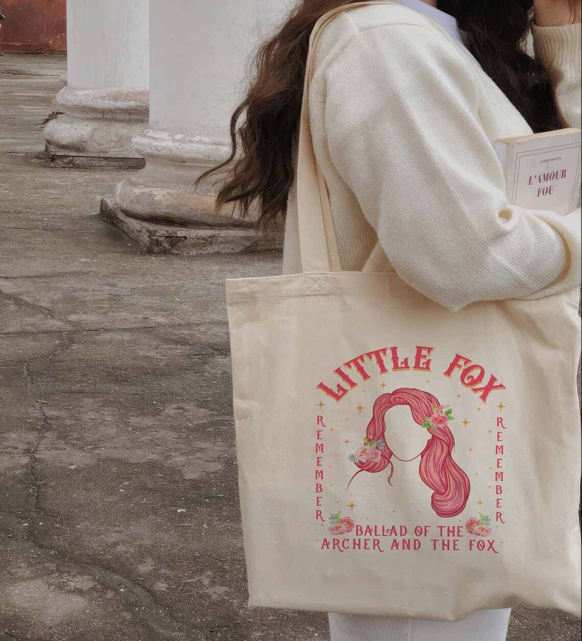 Once Upon A Broken Heart Tote Bag, Remember Little Fox, A Curse for True Love, Evangeline Fox, Jacks, Ballad of Never After, Caraval Bag