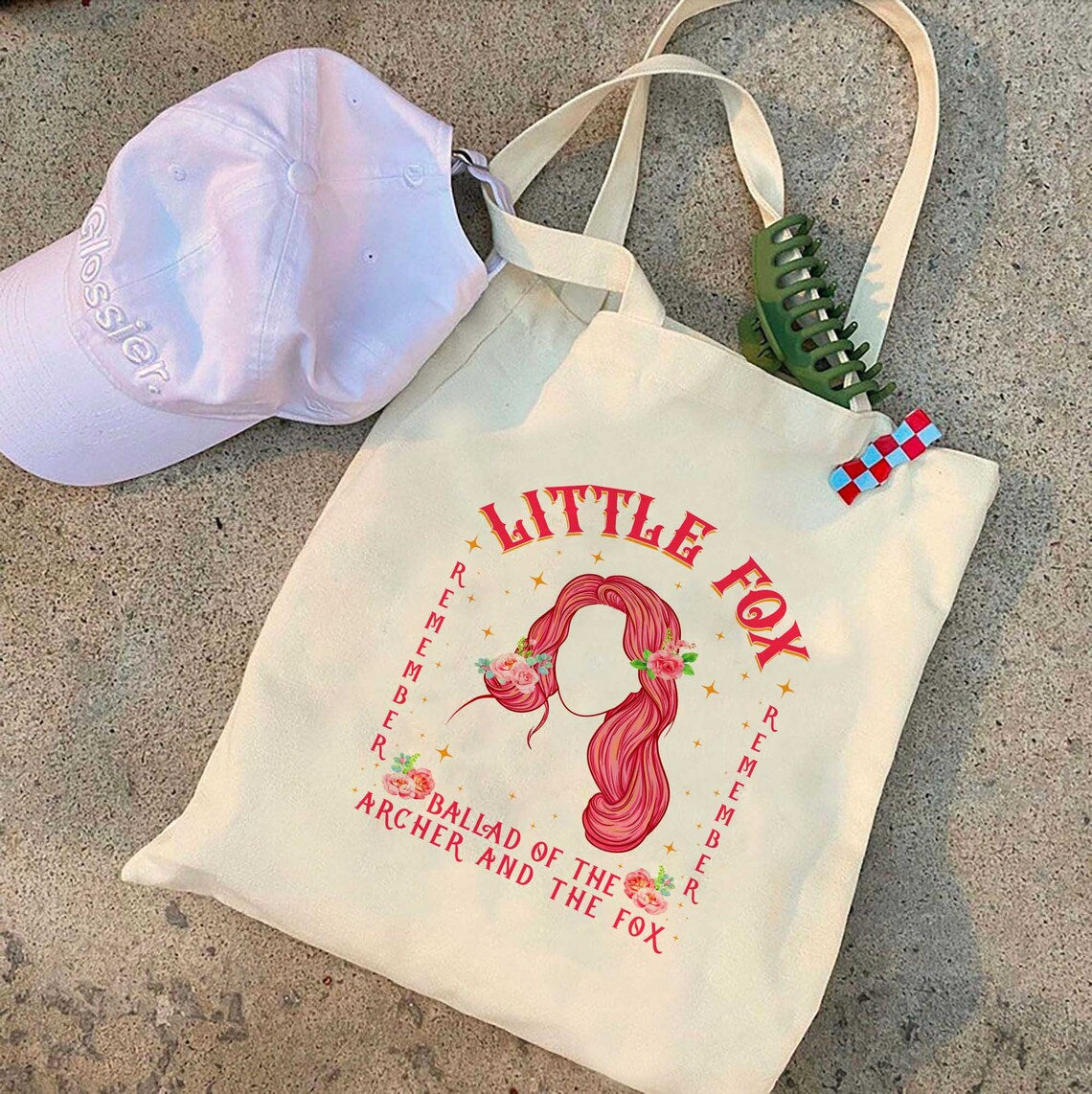 Once Upon A Broken Heart Tote Bag, Remember Little Fox, A Curse for True Love, Evangeline Fox, Jacks, Ballad of Never After, Caraval Bag