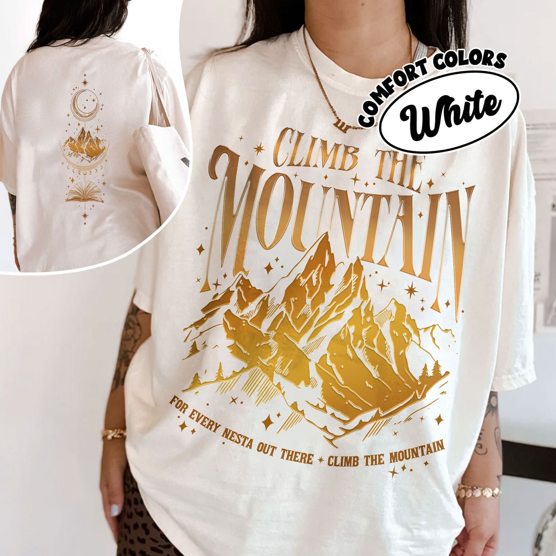 ACOSF SJM Fan Comfort Colors Shirt, Climb the Mountain Nesta T Shirt, for Every Nesta Out There Tee, SJM Merch, Night Court Velaris - Etsy