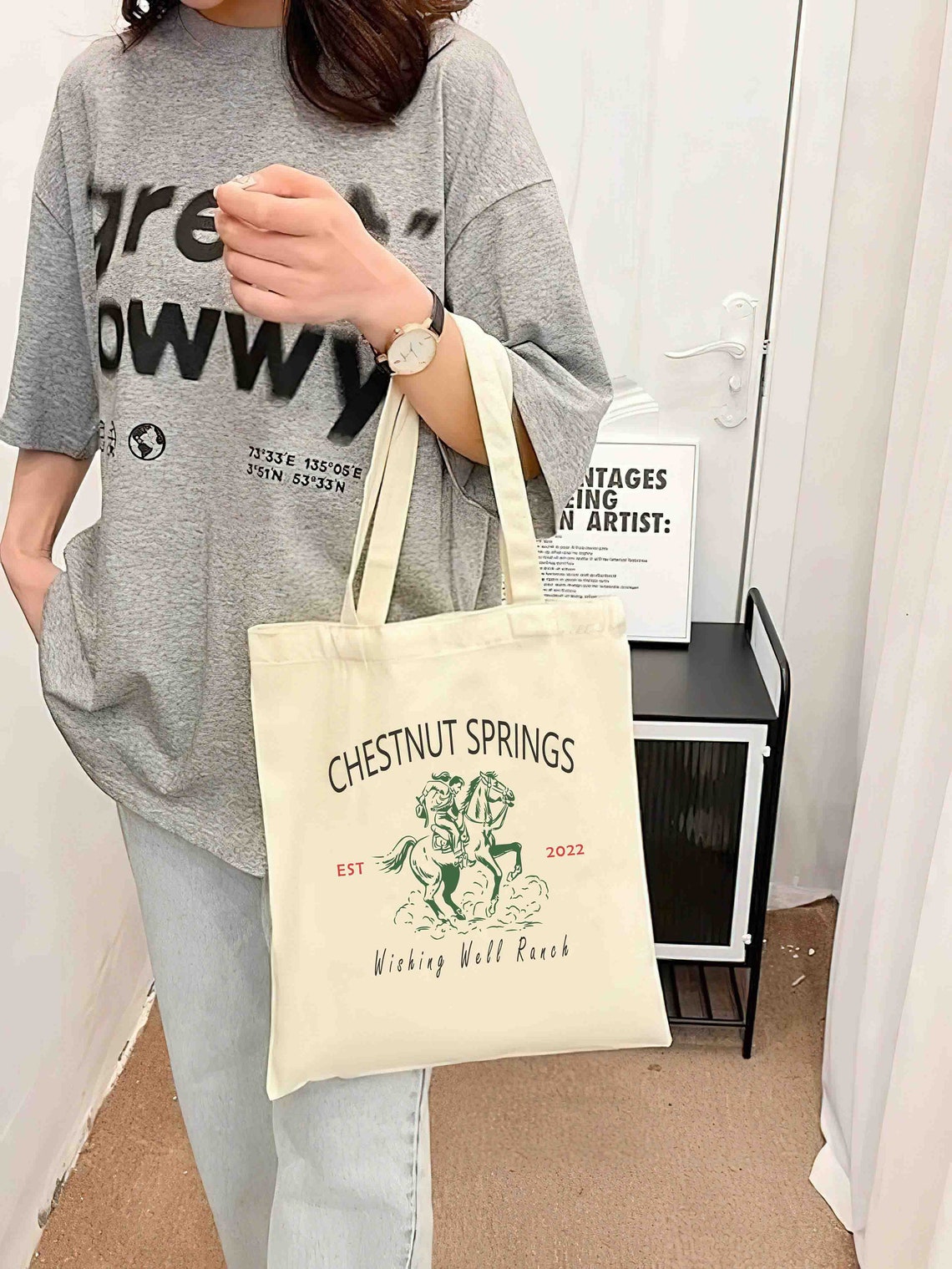 Chestnut Springs Tote Bag, Wishing Well Ranch Tote Bag, Cowboy Romance, Elsie Silver, Western Romance, Bookish Tote Bag, Book Lover