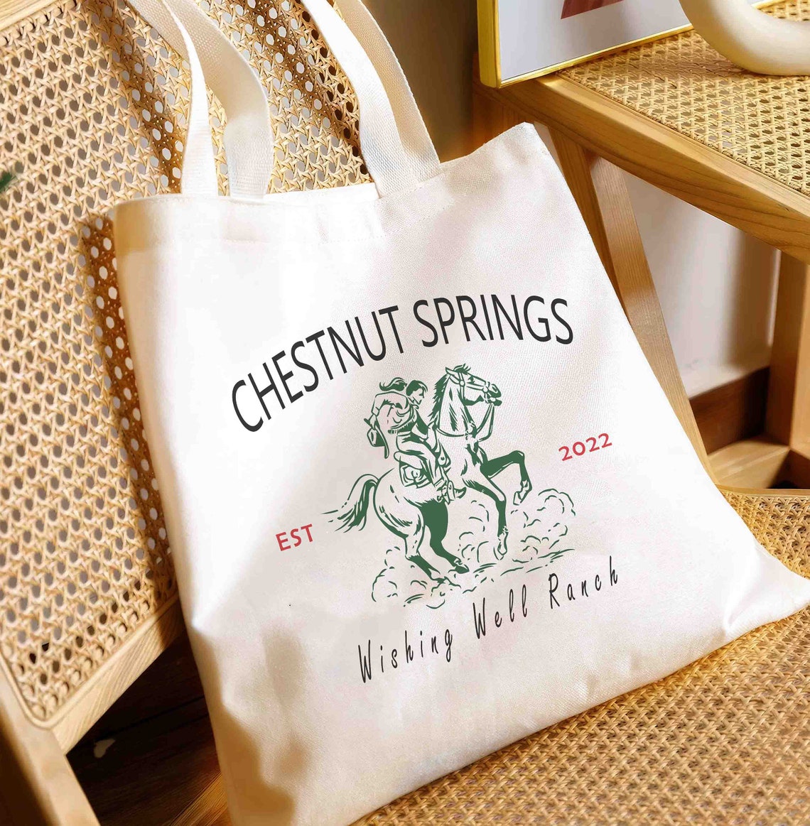 Chestnut Springs Tote Bag, Wishing Well Ranch Tote Bag, Cowboy Romance, Elsie Silver, Western Romance, Bookish Tote Bag, Book Lover