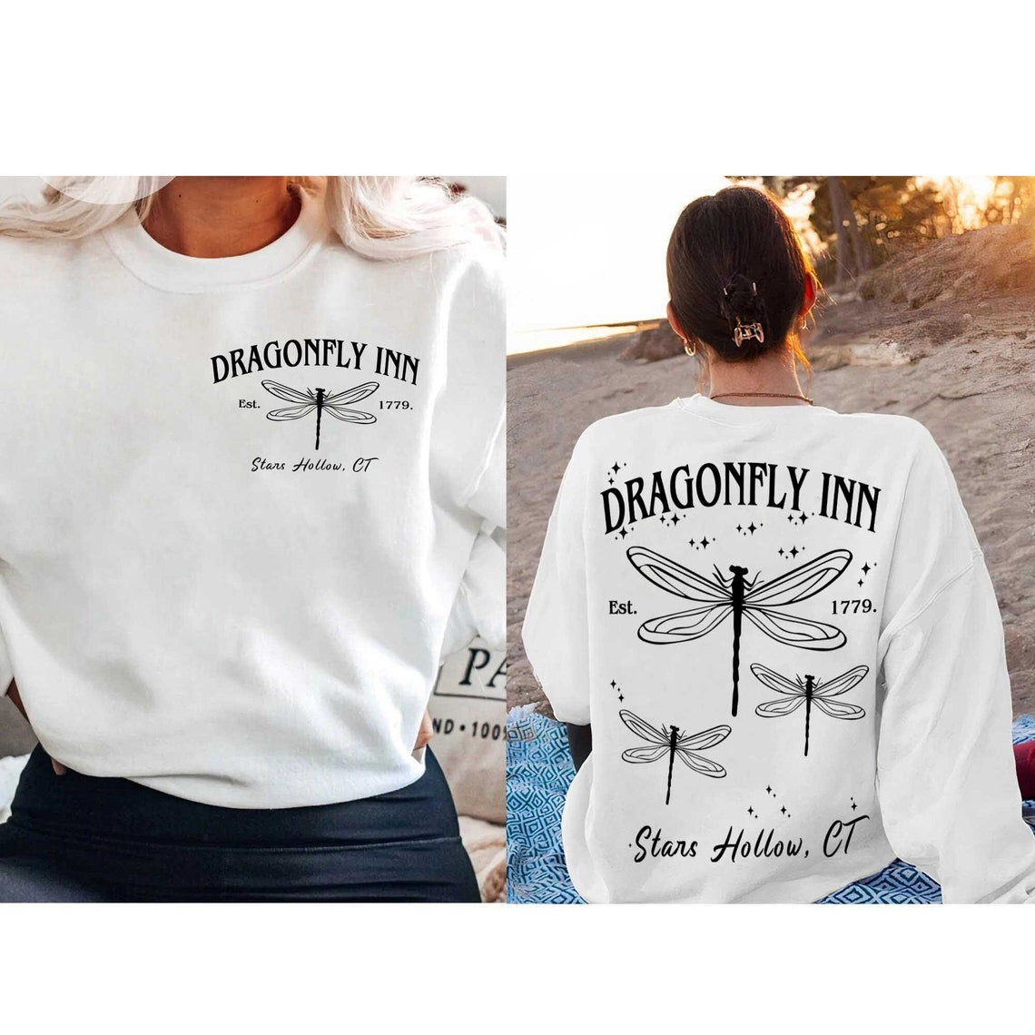 Dragonfly Inn Sweatshirt, Gilmoregirls Shirt, Dragonfly Shirt, Coffee Sweatshirt, Stars Hollow Sweatshirt, Gilmore Girl Sweatshirt