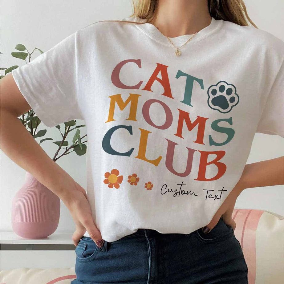 Personalized Gift Cat Lover Shirt, Cat Moms Club Sweatshirt, Cat Mom Shirt, Fur Mama Shirt, Pet Lover Shirt, Cat Mama, Cat Mom Sweatshirt