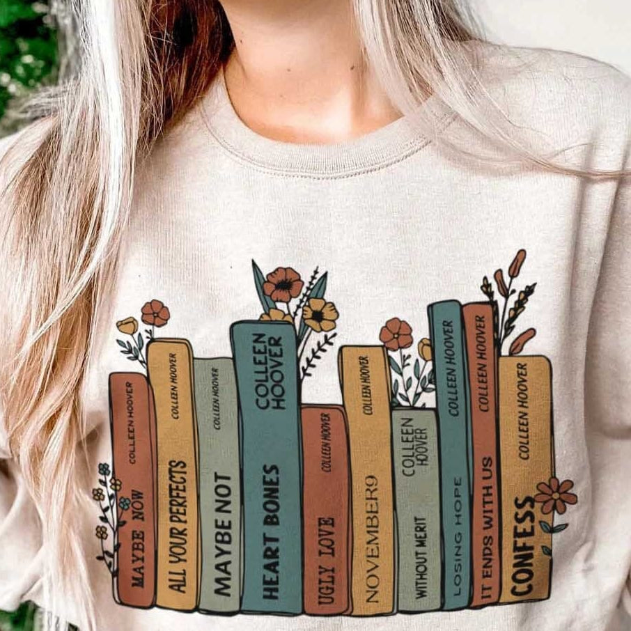 Colleen Hoover Sweatshirt, Colleen Hoover, COHO, Verity, It Ends With Us, Book shirt