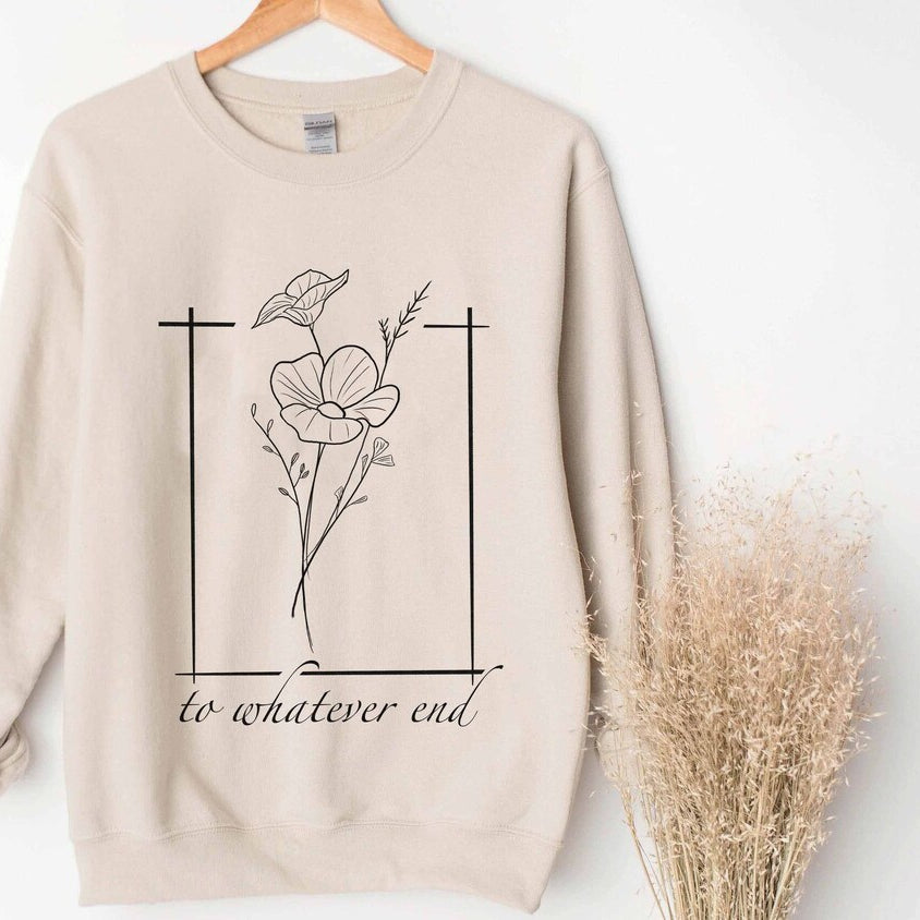 Throne of Glass Flower Aelin Quote Sweatshirt, the Thirteen Shirt, to Whatever End Throne of Glass Hoodie, Throne of Glass Tee