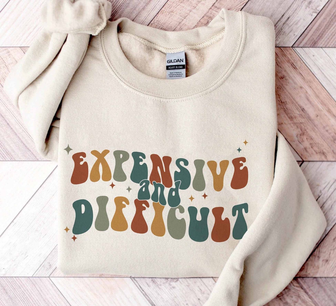 Expensive and Difficult Sweatshirt, Mothers Day Gift, Mom Life Shirt, Sarcastic Shirt, Wife Shirt, Womens Hoodie, Funny Mom Shirt