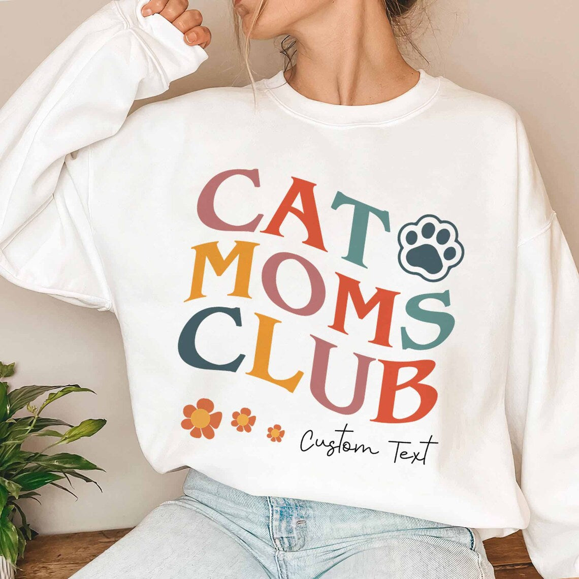 Personalized Gift Cat Lover Shirt, Cat Moms Club Sweatshirt, Cat Mom Shirt, Fur Mama Shirt, Pet Lover Shirt, Cat Mama, Cat Mom Sweatshirt