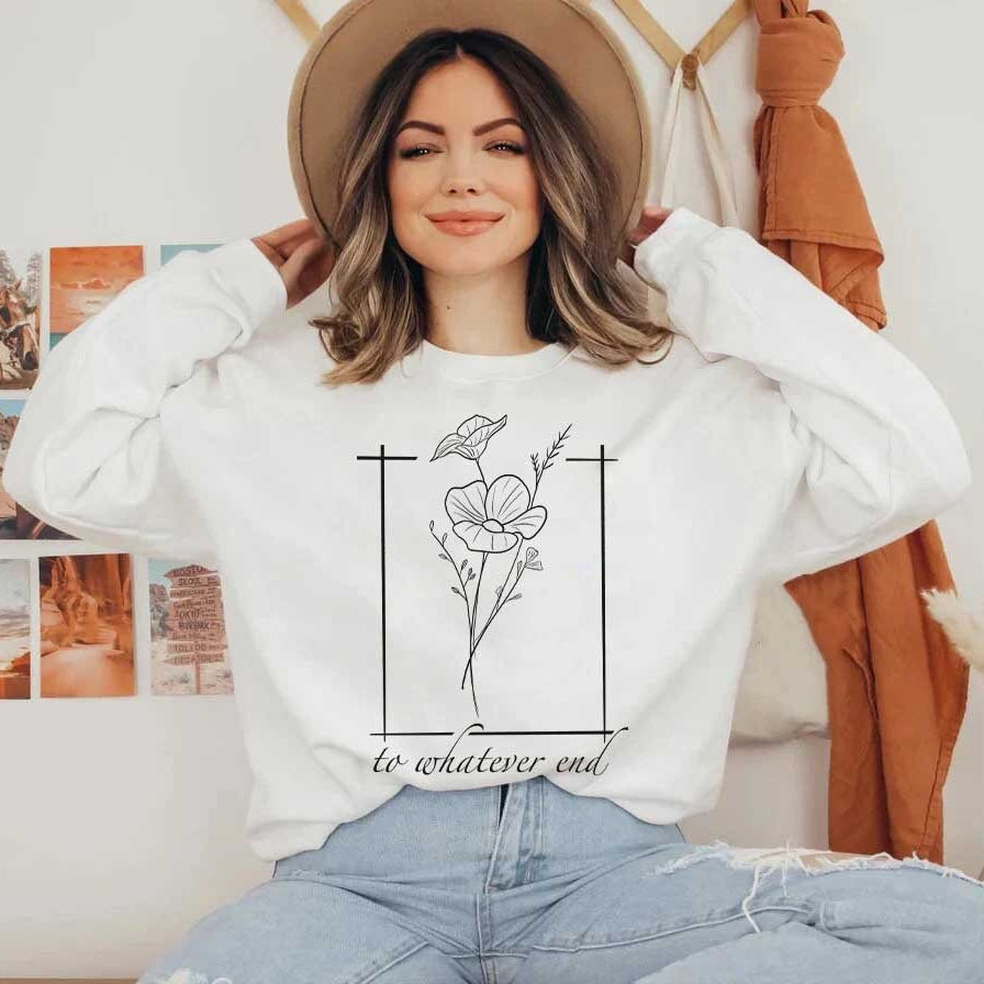 Throne of Glass Flower Aelin Quote Sweatshirt, the Thirteen Shirt, to Whatever End Throne of Glass Hoodie, Throne of Glass Tee