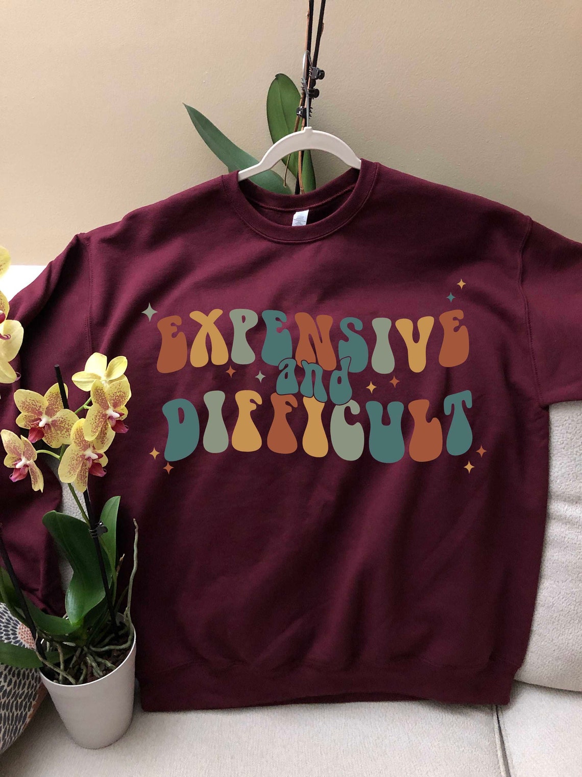 Expensive and Difficult Sweatshirt, Mothers Day Gift, Mom Life Shirt, Sarcastic Shirt, Wife Shirt, Womens Hoodie, Funny Mom Shirt