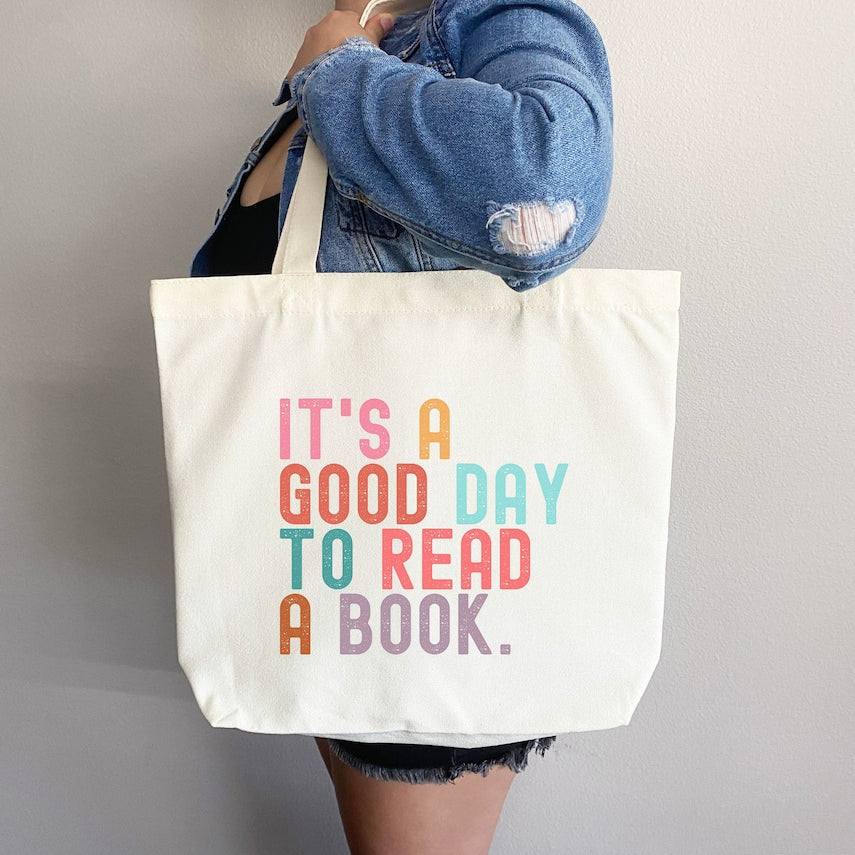 It's Good Day to Read Tote Bag, Book Lovers Tote, Gift for Book Lover, Gift For Bookworms, Gift For Teachers, Readers' Tote, Library Tote