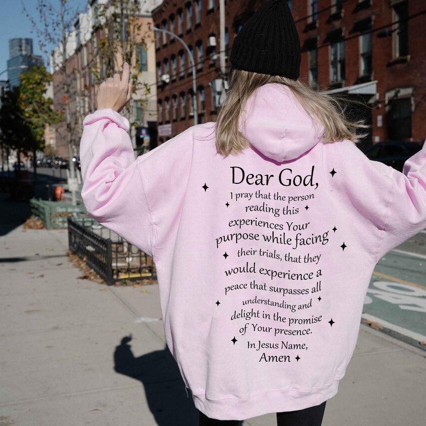 Dear God Christian Sweatshirt, Happy Sweatshirt, Boho Shirt, Trendy Sweatshirt, Christian Sweatshirt