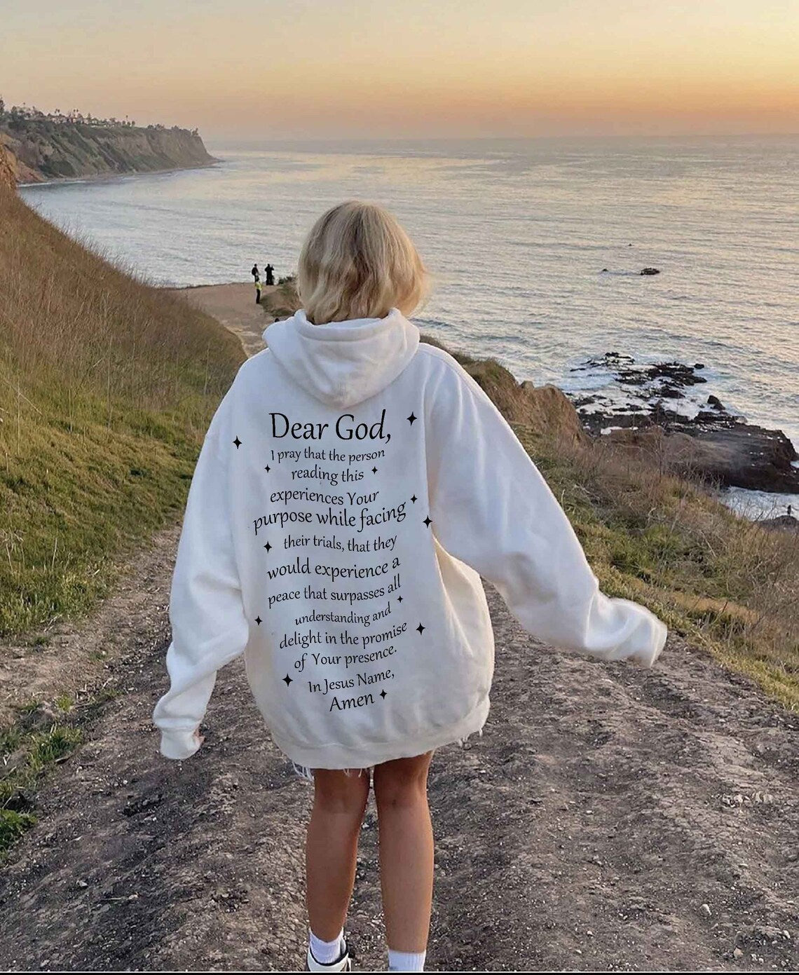 Dear God Christian Sweatshirt, Happy Sweatshirt, Boho Shirt, Trendy Sweatshirt, Christian Sweatshirt