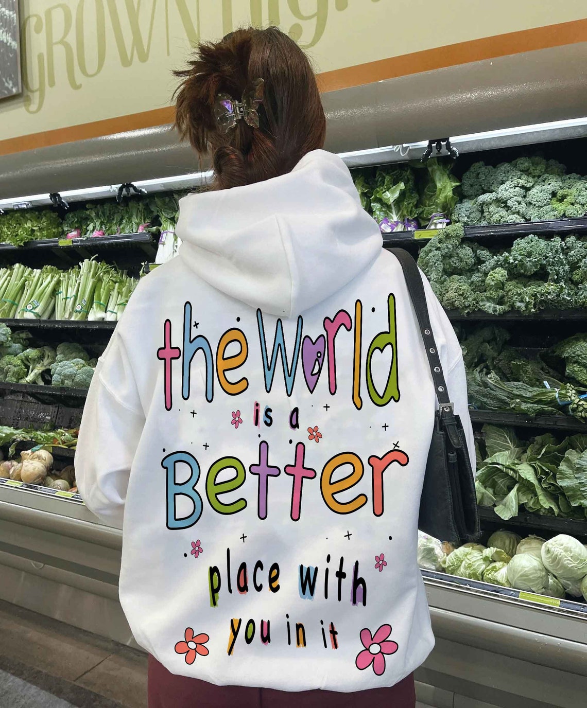 The World is A Better Place With You in It Hoodie, Sweatshirt, Trendy Hoodie, Aesthetic Hoodie, Mental Health Shirt