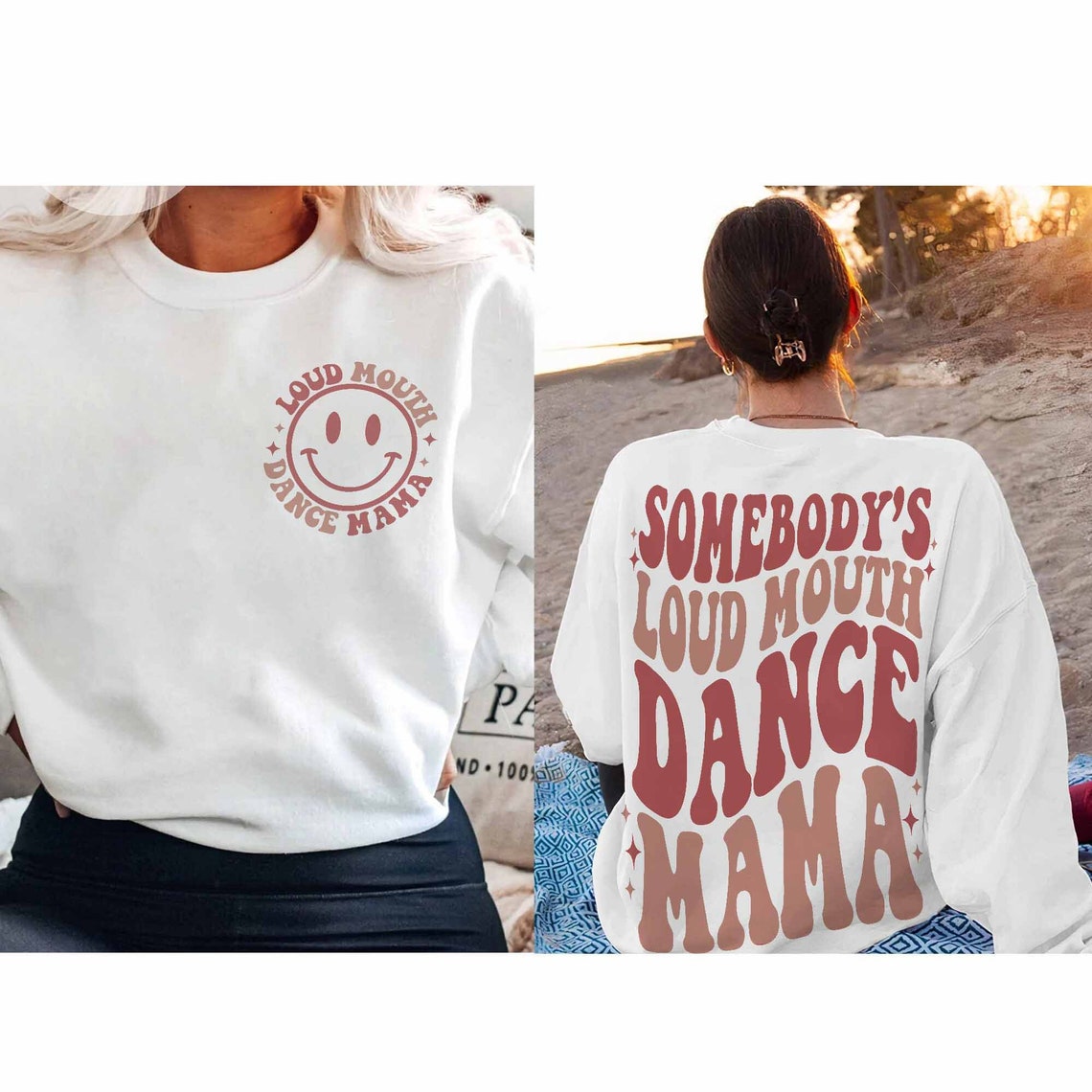 Somebodys Loud Mouth Dance Mama Sweatshirt, Dance Mom, Cozy Shirt, Dance Sweatshirt, Dance Life, Dance Mom Gift, Dance Mom Hoodie
