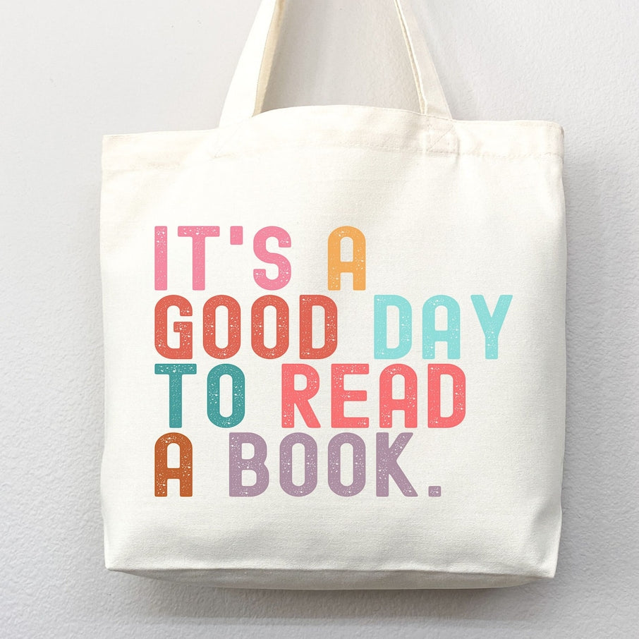 It's Good Day to Read Tote Bag, Book Lovers Tote, Gift for Book Lover, Gift For Bookworms, Gift For Teachers, Readers' Tote, Library Tote