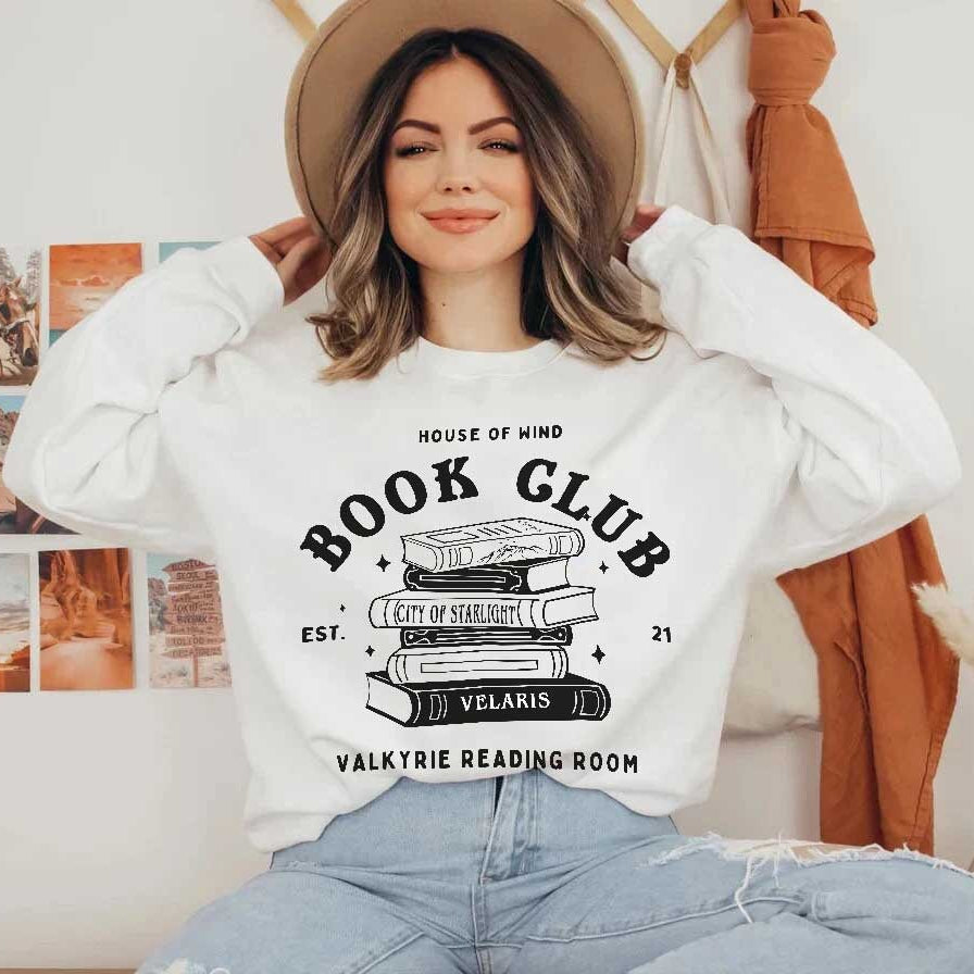 The House of Wind Bookclub Sweatshirt, ACOSF, Valkyrie Reading Room, Booktok Shirt, Acotar Velaris Shirt, Gwyn Nesta Emerie