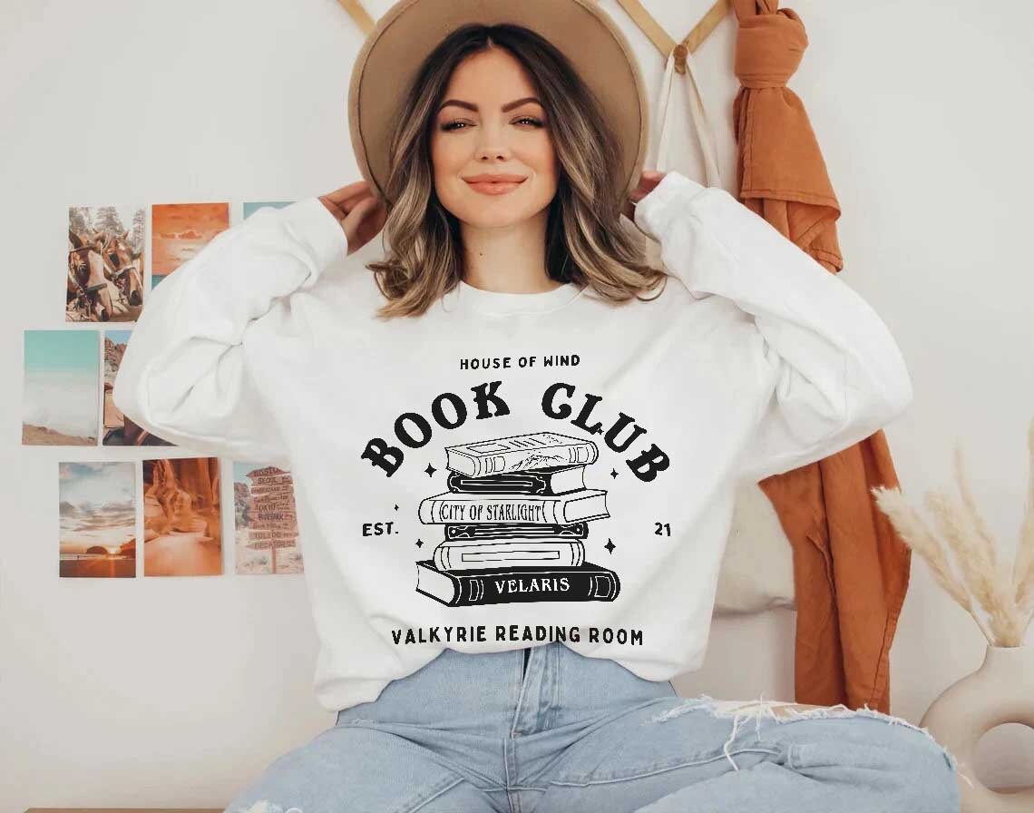 The House of Wind Bookclub Sweatshirt, ACOSF, Valkyrie Reading Room, Booktok Shirt, Acotar Velaris Shirt, Gwyn Nesta Emerie
