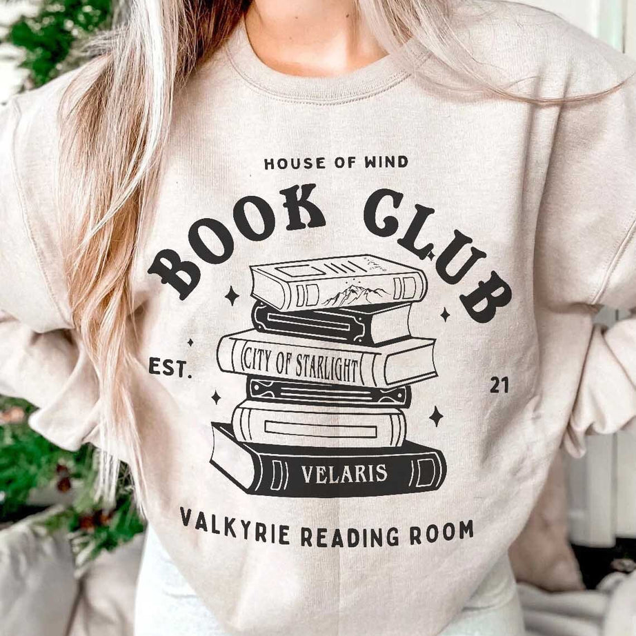 The House of Wind Bookclub Sweatshirt, ACOSF, Valkyrie Reading Room, Booktok Shirt, Acotar Velaris Shirt, Gwyn Nesta Emerie