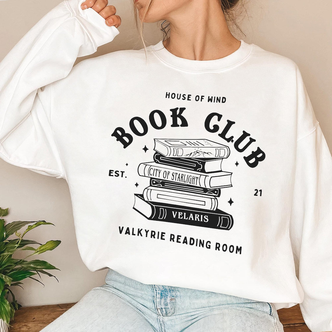 The House of Wind Bookclub Sweatshirt, ACOSF, Valkyrie Reading Room, Booktok Shirt, Acotar Velaris Shirt, Gwyn Nesta Emerie