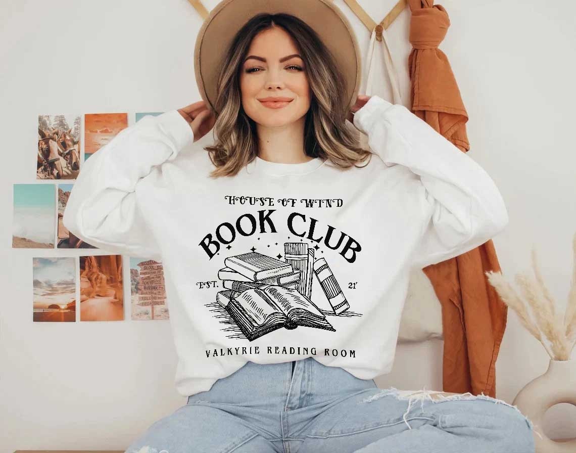 The House of Wind Bookclub Sweatshirt, ACOSF, Valkyrie Reading Room, Booktok Shirt, Velaris, Acotar Merch, Book Lover Gifts