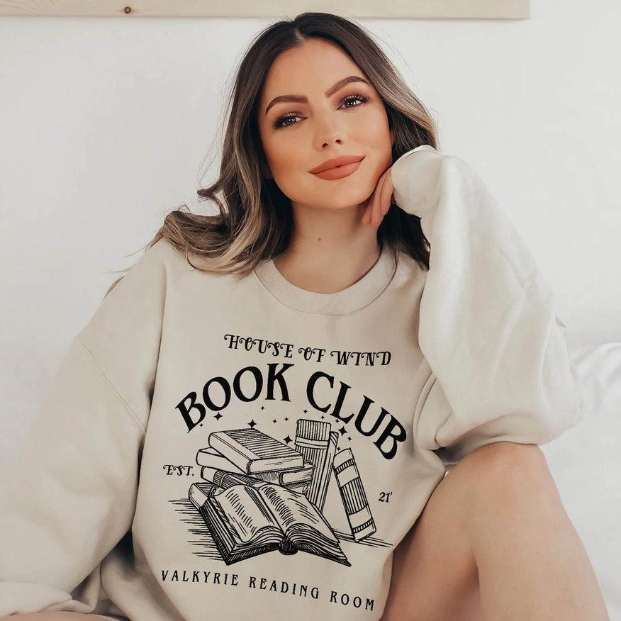 The House of Wind Bookclub Sweatshirt, ACOSF, Valkyrie Reading Room, Booktok Shirt, Velaris, Acotar Merch, Book Lover Gifts