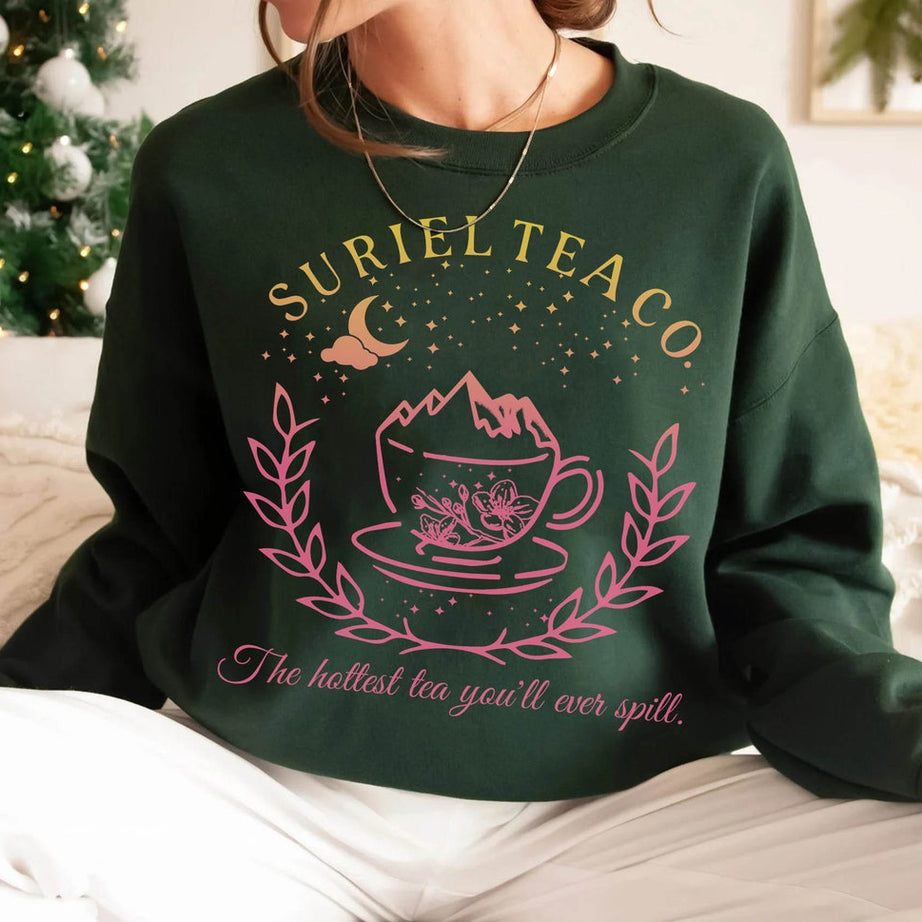 Suriel Tea Co Sweater, Acotar Velaris Shirt, Bookish Sweater, Sarah J Maas Shirt, A Court of Thorns and Roses T-shirt, Suriel Tea Sweater