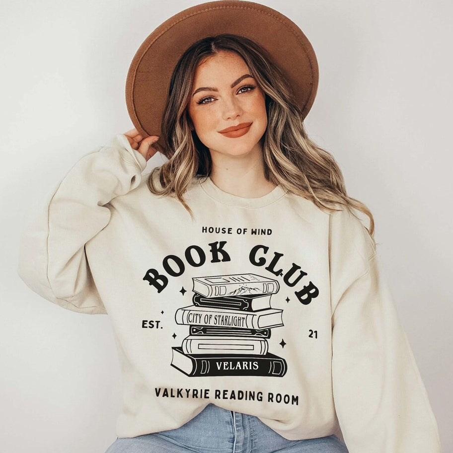 The House of Wind Bookclub Sweatshirt, ACOSF, Valkyrie Reading Room, Booktok Shirt, Acotar Velaris Shirt, Gwyn Nesta Emerie