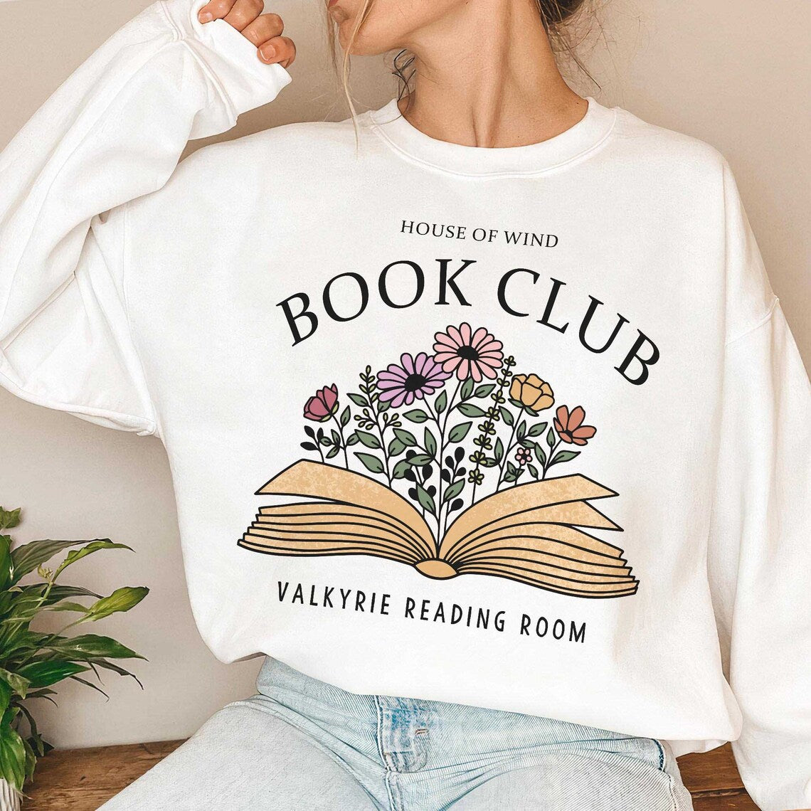 House of Wind Book Club Shirt, Acotar Sweatshirt, SJM Merch, Velaris Shirt, the Night Court Symbol, Acowar Acotar Merch