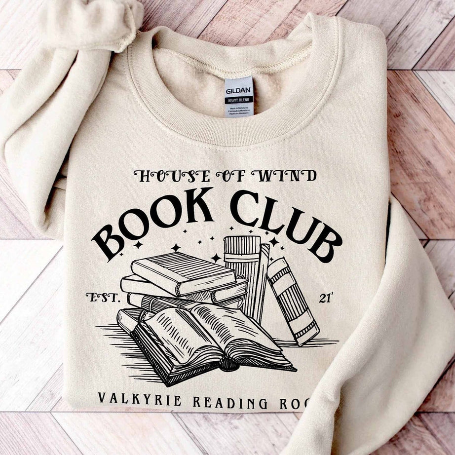 The House of Wind Bookclub Sweatshirt, ACOSF, Valkyrie Reading Room, Booktok Shirt, Velaris, Acotar Merch, Book Lover Gifts