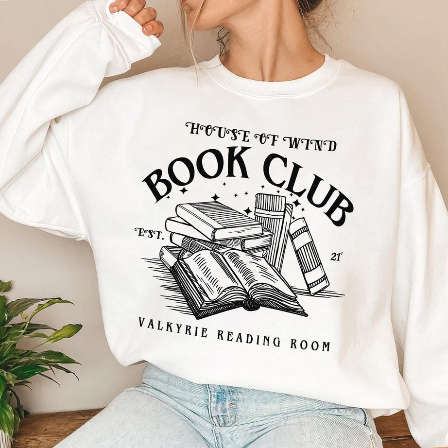 The House of Wind Bookclub Sweatshirt, ACOSF, Valkyrie Reading Room, Booktok Shirt, Velaris, Acotar Merch, Book Lover Gifts