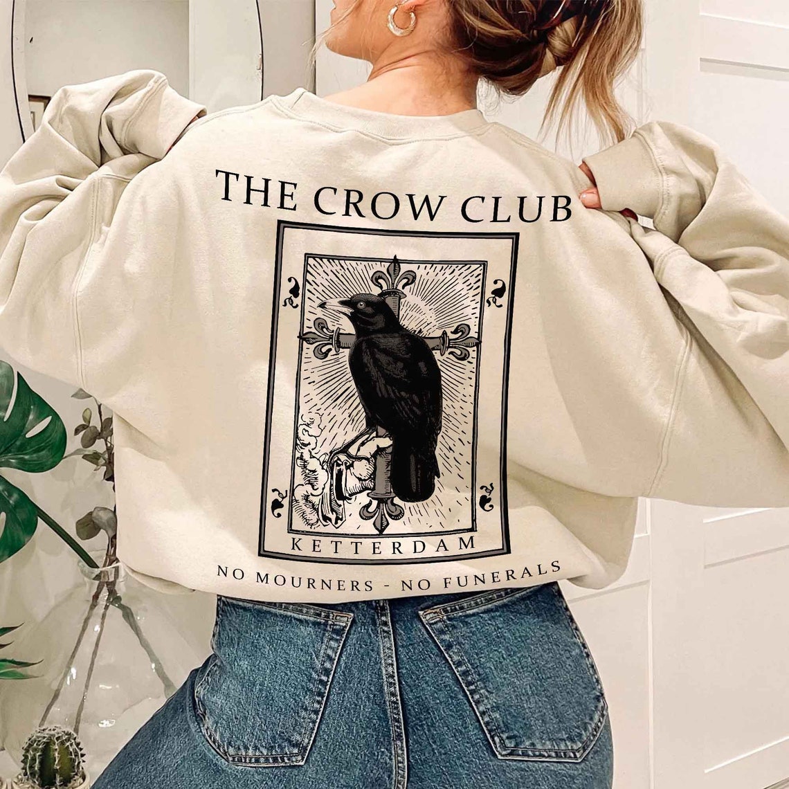The Crow Club Sweatshirt, Six of Crows Shirt, No Mourners No Funerals Shirt, Ketterdam Crow Club Shirt, , Six of Crows, Student Gift