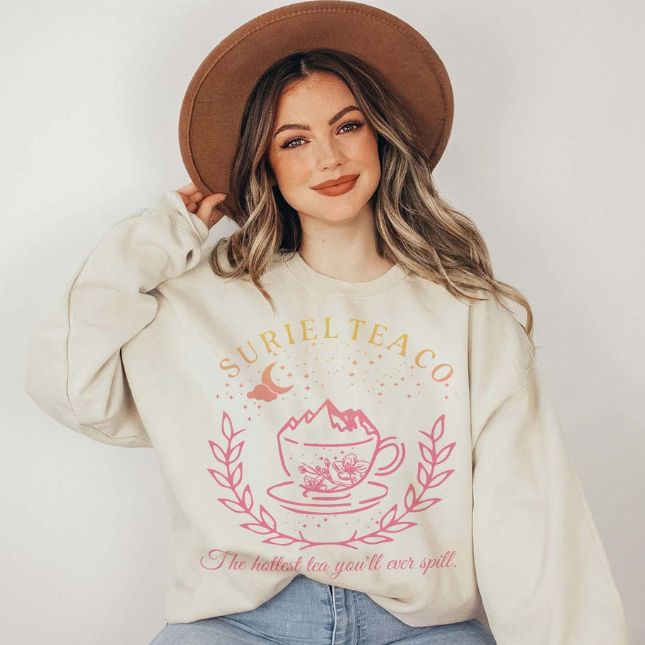 Suriel Tea Co Sweater, Acotar Velaris Shirt, Bookish Sweater, Sarah J Maas Shirt, A Court of Thorns and Roses T-shirt, Suriel Tea Sweater