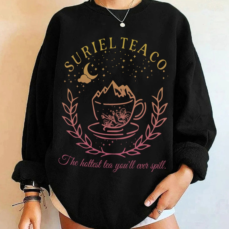 Suriel Tea Co Sweater, Acotar Velaris Shirt, Bookish Sweater, Sarah J Maas Shirt, A Court of Thorns and Roses T-shirt, Suriel Tea Sweater