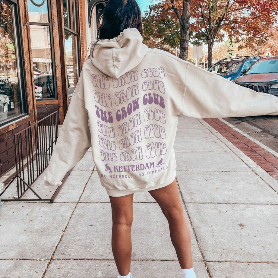 Six of Crows Hoodie, No Mourners Merch, Ketterdam Crow Club, Kaz Brekker Sweater, Inej Sweatshirt, Nina Jesper Matthias, No Funerals Quote