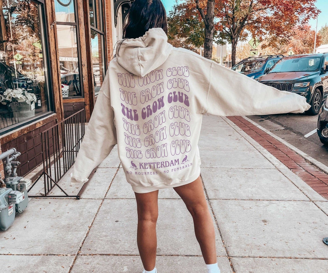 Six of Crows Hoodie, No Mourners Merch, Ketterdam Crow Club, Kaz Brekker Sweater, Inej Sweatshirt, Nina Jesper Matthias, No Funerals Quote