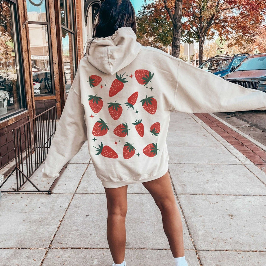 Strawberry Shirt, Graphic Tee, Strawberry Sweatshirt, Foodie Clothing Gift