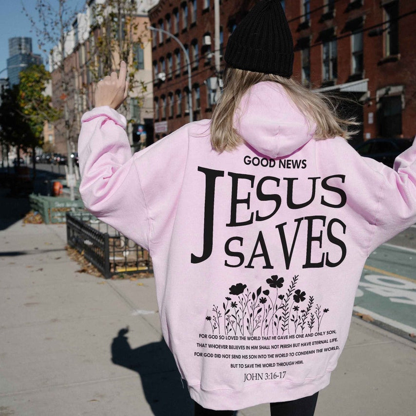 Aesthetic Jesus Hoodie Christian Shirt for Men Christian Apparel Christian Clothing Christian Streetwear Jesus Apparel Bible Verse Shirt