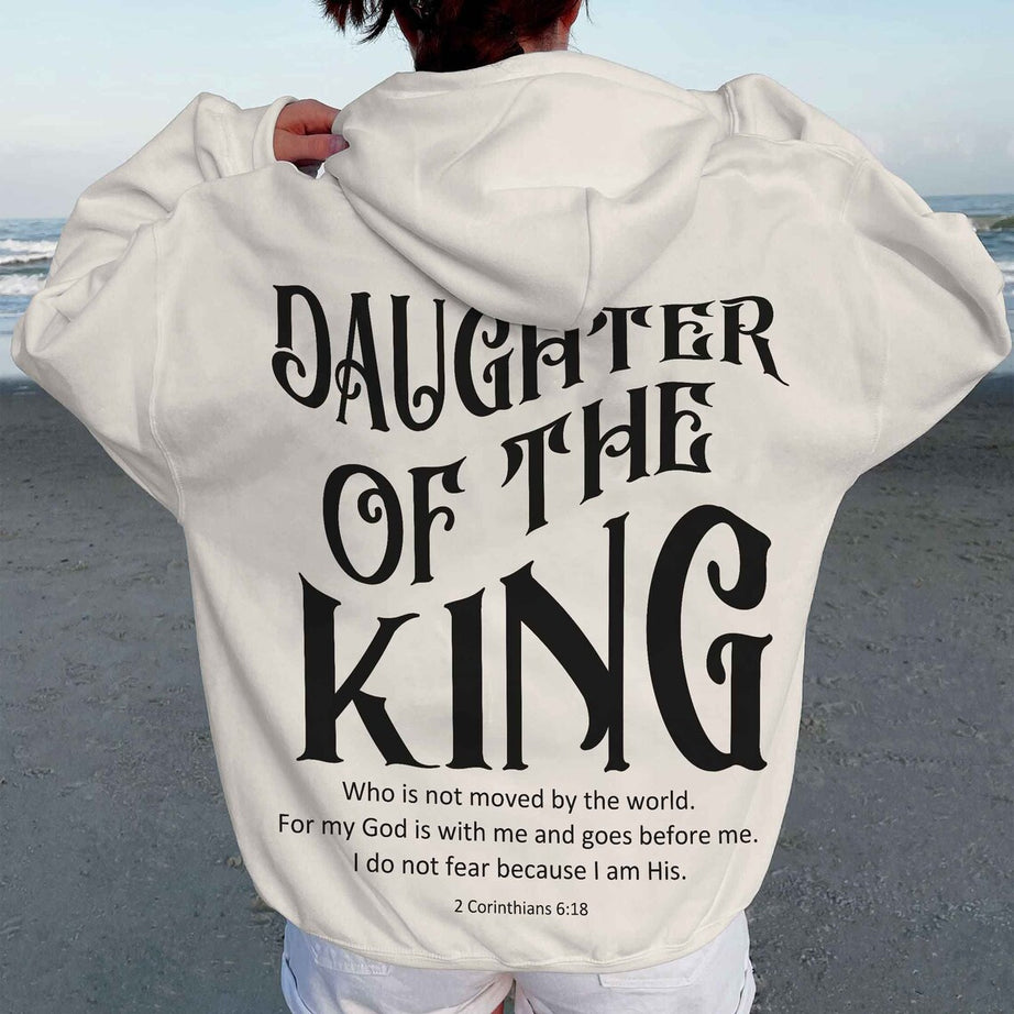 Daughter of the King Sweatshirt Christian Hoodie, Bible Verse Shirt, Christian Shirt, God Apparel, Scripture Clothing,aesthetic Streetwear