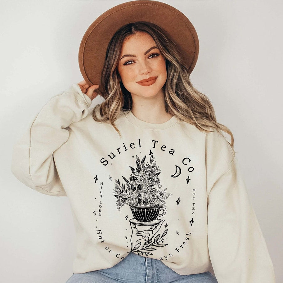 Suriel Tea Co Sweatshirt Velaris Sweatshirt, Sarah J Maas Sweatshirt, Acotar Hoodie, Suriel Shirt, Acotar Suriel Hoodie, Book Lovers Shirt