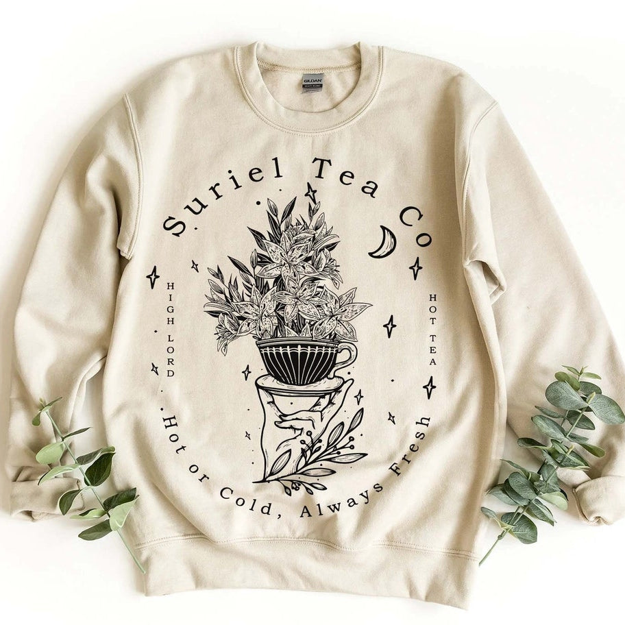 Suriel Tea Co Sweatshirt Velaris Sweatshirt, Sarah J Maas Sweatshirt, Acotar Hoodie, Suriel Shirt, Acotar Suriel Hoodie, Book Lovers Shirt