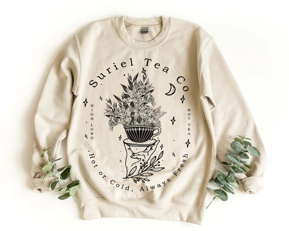 Suriel Tea Co Sweatshirt Velaris Sweatshirt, Sarah J Maas Sweatshirt, Acotar Hoodie, Suriel Shirt, Acotar Suriel Hoodie, Book Lovers Shirt