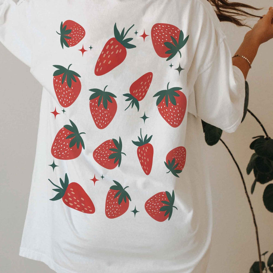 Strawberry Shirt, Graphic Tee, Strawberry Sweatshirt, Foodie Clothing Gift